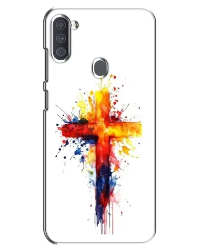 Чехол для Samsung Galaxy A11 (A115) с картинкой «Акварельный крест»