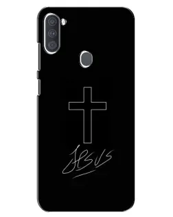 Чохол для Samsung Galaxy A11 (A115) з картинкою «Графічний хрест Jesus»