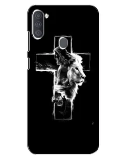 Чохол для Samsung Galaxy A11 (A115) з картинкою «Сяючий хрест Jesus»