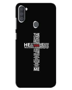 Чохол для Samsung Galaxy A11 (A115) з картинкою «Текстовий хрест»