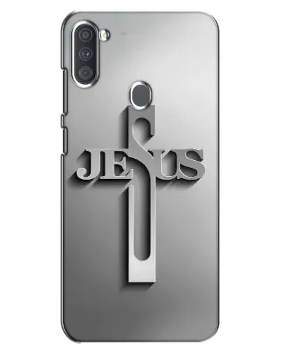 Чохол для Samsung Galaxy A11 (A115) з картинкою «Металевий хрест Jesus» Чохол для Samsung Galaxy A11 (A115) з картинкою «Металевий хрест Jesus»