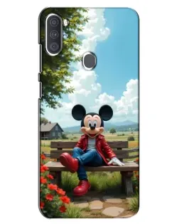 Чохол для Samsung Galaxy A11 (A115) з картинкою «Міккі на лавці»
