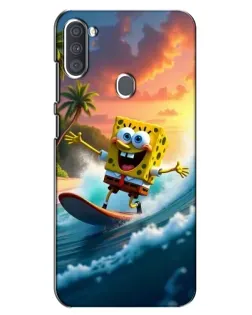 Чохол для Samsung Galaxy A11 (A115) з картинкою «Губка Боб серфінгіст»