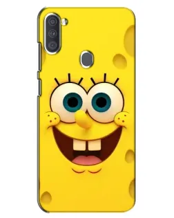 Чохол для Samsung Galaxy A11 (A115) з картинкою «Губка Боб посмішка»