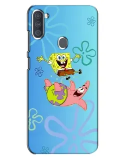 Чохол для Samsung Galaxy A11 (A115) з картинкою «Спанч Боб та Патрік»