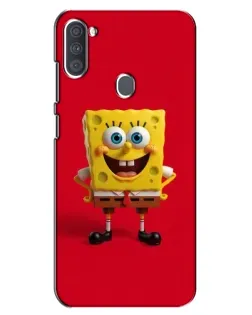Чохол для Samsung Galaxy A11 (A115) з картинкою «Спанч Боб на червоному»