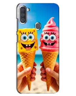 Чохол для Samsung Galaxy A11 (A115) з картинкою «Спанч Боб морозиво»