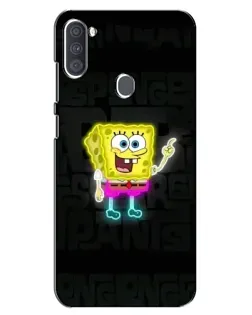 Чохол для Samsung Galaxy A11 (A115) з картинкою «Неоновий Губка Боб»