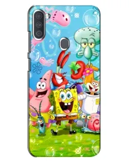 Чохол для Samsung Galaxy A11 (A115) з картинкою «Губка Боб та друзі» Чохол для Samsung Galaxy A11 (A115) з картинкою «Губка Боб та друзі»
