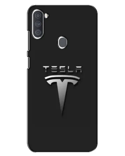Чохол для Samsung Galaxy A11 (A115) з картинкою «Сталевий логотип Tesla» Чохол для Samsung Galaxy A11 (A115) з картинкою «Сталевий логотип Tesla»