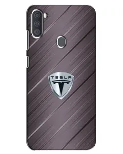 Чохол для Samsung Galaxy A11 (A115) з картинкою «Металева текстура Tesla»