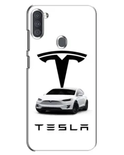 Чохол для Samsung Galaxy A11 (A115) з картинкою «Tesla White Style»