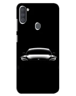 Чохол для Samsung Galaxy A11 (A115) з картинкою «Фари Tesla Night»