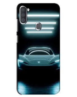 Чохол для Samsung Galaxy A11 (A115) з картинкою «Tesla в неоні»