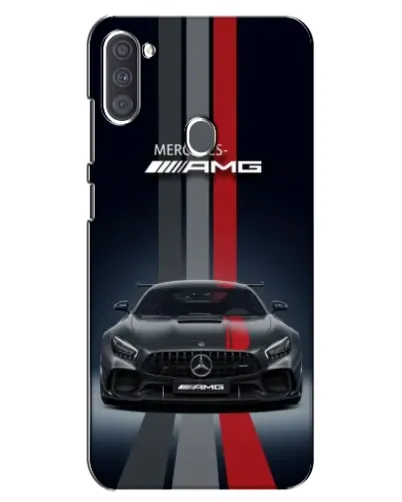 Чехол для Samsung Galaxy A11 (A115) с картинкой «Mercedes — белый карбон»
