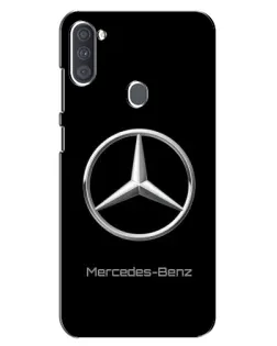 Чехол для Samsung Galaxy A11 (A115) с картинкой «Mercedes Silver Logo»