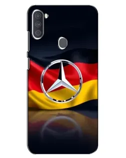 Чехол для Samsung Galaxy A11 (A115) с картинкой «Mercedes — флаг Германии»