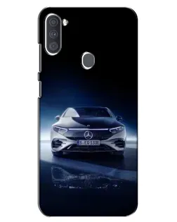 Чехол для Samsung Galaxy A11 (A115) с картинкой «Ночной Mercedes EQ»