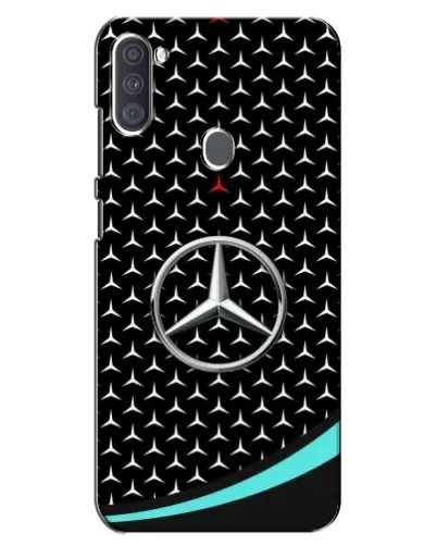 Чехол для Samsung Galaxy A11 (A115) с картинкой «Mercedes — бирюзовый акцент»