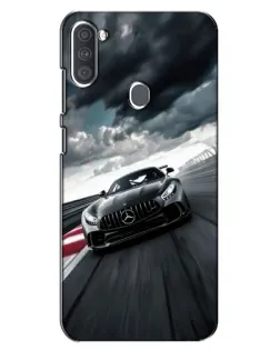 Чехол для Samsung Galaxy A11 (A115) с картинкой «Гоночный Mercedes AMG»