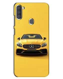 Чехол для Samsung Galaxy A11 (A115) с картинкой «Желтый Mercedes GT»