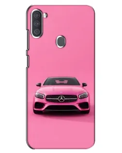 Чехол для Samsung Galaxy A11 (A115) с картинкой «Розовый Mercedes AMG»