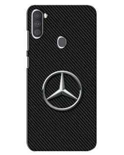 Чехол для Samsung Galaxy A11 (A115) с картинкой «Карбоновый Mercedes стиль»