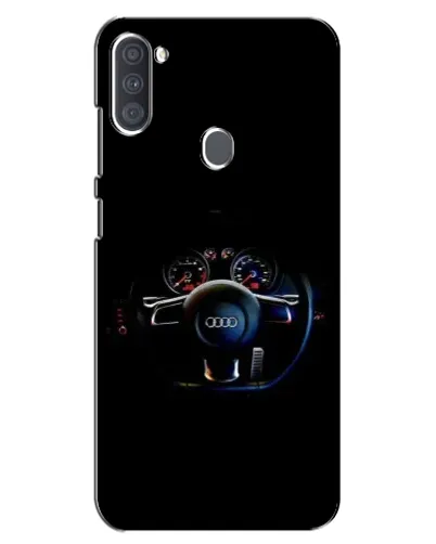 Чехол для Samsung Galaxy A11 (A115) с картинкой «Салон Audi — руль»