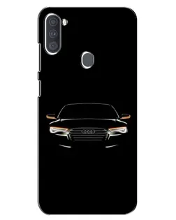 Чехол для Samsung Galaxy A11 (A115) с картинкой «Audi — ночной контур»