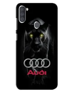 Чехол для Samsung Galaxy A11 (A115) с картинкой «Пантера и Audi»