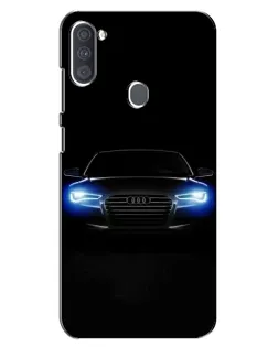 Чехол для Samsung Galaxy A11 (A115) с картинкой «Audi в неоне»