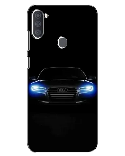 Чехол для Samsung Galaxy A11 (A115) с картинкой «Audi в неоне»