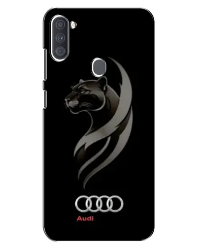 Чехол для Samsung Galaxy A11 (A115) с картинкой «Графика — пантера и Audi»