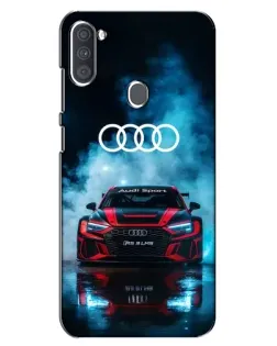 Чехол для Samsung Galaxy A11 (A115) с картинкой «Audi Sport — неон»