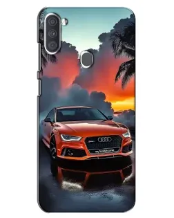 Чехол для Samsung Galaxy A11 (A115) с картинкой «Audi — закат»