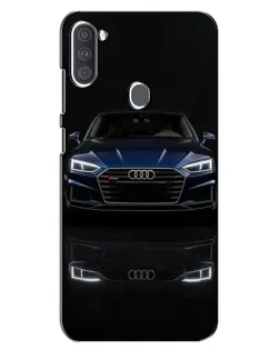 Чехол для Samsung Galaxy A11 (A115) с картинкой «Audi — ночное отражение»