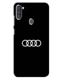 Чехол для Samsung Galaxy A11 (A115) с картинкой «Audi White Logo»