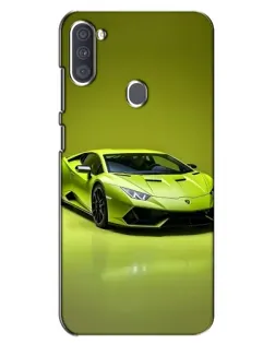 Чохол для Samsung Galaxy A11 (A115) з картинкою «Салатовий Lamborghini Huracan»