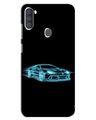 Чохол для Samsung Galaxy A11 (A115) з картинкою «Неоновий контур Lamborghini»