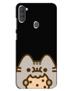 Чохол для Samsung Galaxy A11 (A115) з картинкою «Пушин на чорному»