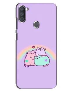 Чохол для Samsung Galaxy A11 (A115) з картинкою «Веселкові Пушини»