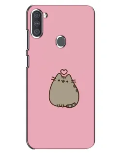 Чохол для Samsung Galaxy A11 (A115) з картинкою «Pusheen серце»