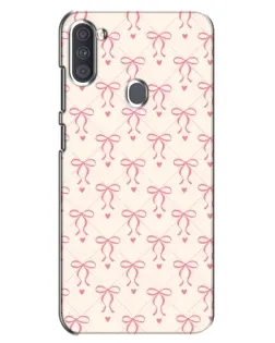 Чохол для Samsung Galaxy A11 (A115) з картинкою «Рожеві бантики Coquette»