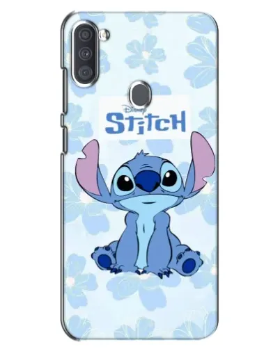 Чохол для Samsung Galaxy A11 (A115) з картинкою «Stitch серед квітів»