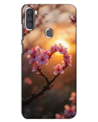 Чохол для Samsung Galaxy A11 (A115) з картинкою «Рожевий цвіт сердечко на тлі заходу» Чохол для Samsung Galaxy A11 (A115) з картинкою «Рожевий цвіт сердечко на тлі заходу»