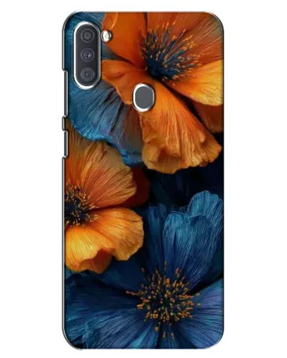 Чохол для Samsung Galaxy A11 (A115) з картинкою «Яскрава синьо-помаранчева флора» Чохол для Samsung Galaxy A11 (A115) з картинкою «Яскрава синьо-помаранчева флора»