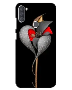 Чохол для Samsung Galaxy A11 (A115) з картинкою «Срібна фантазійна квітка» Чохол для Samsung Galaxy A11 (A115) з картинкою «Срібна фантазійна квітка»