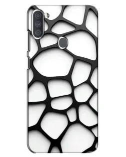 Чохол для Samsung Galaxy A11 (A115) з картинкою «Біла об'ємна сітка»