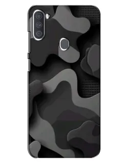 Чехол для Samsung Galaxy A11 (A115) с картинкой «Темный абстрактный камуфляж»
