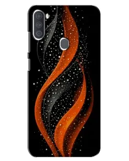 Чехол для Samsung Galaxy A11 (A115) с картинкой «Огненная звездная волна»